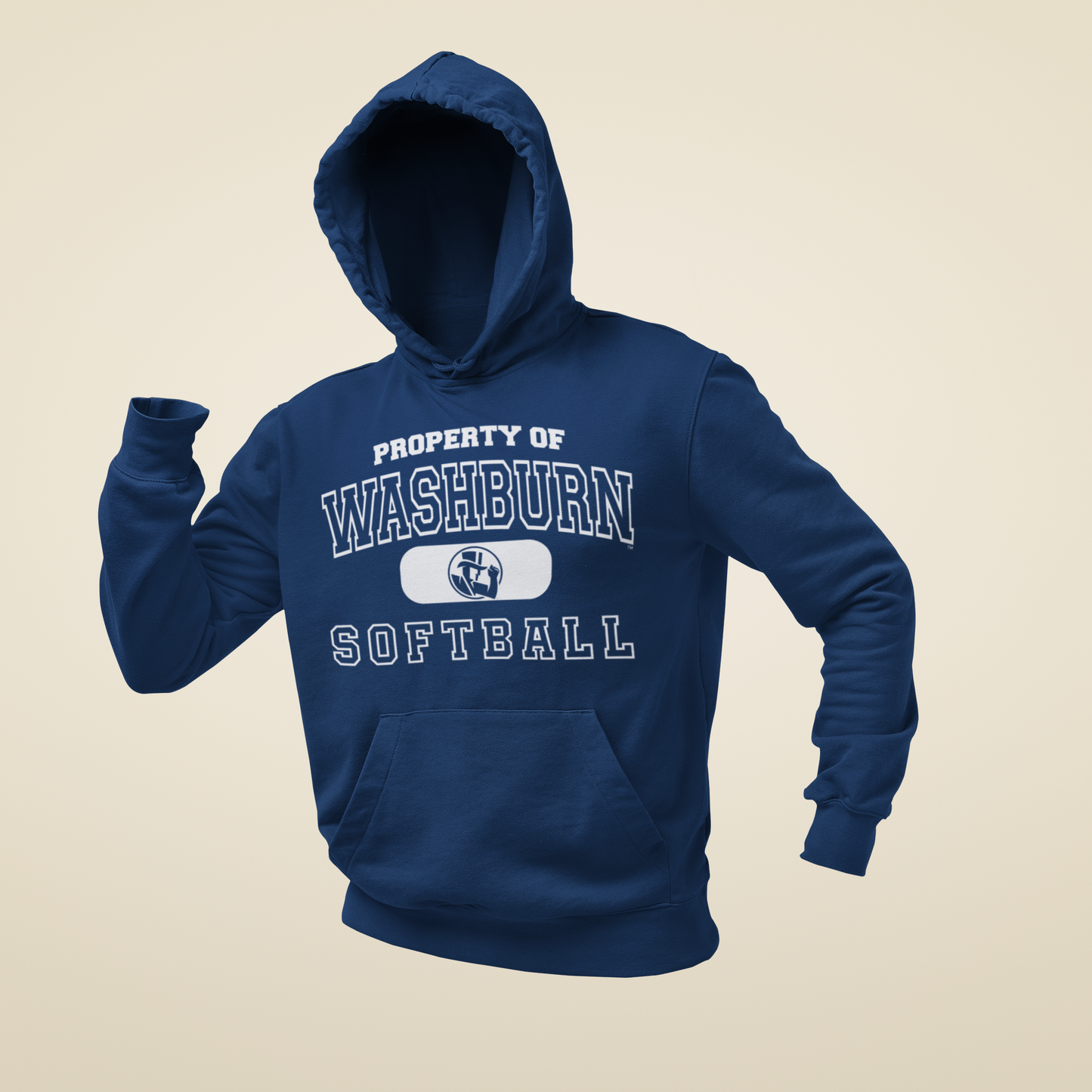 Property of Softball Heavyweight Hoodie